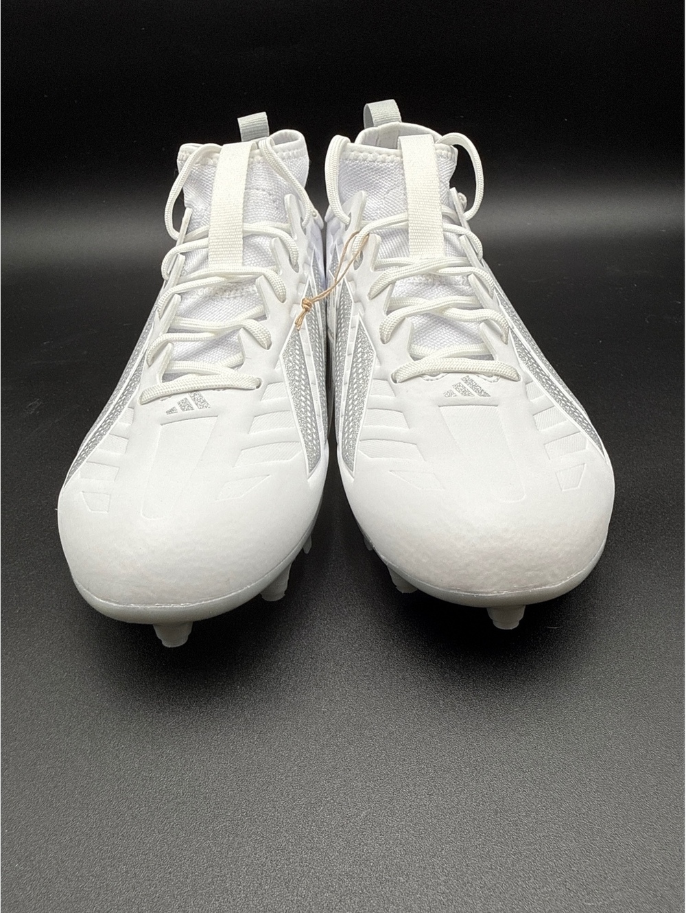 Adidas Adizero Football Cleats White Silver Size 11